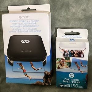 HP photo printing (great for travel, more).